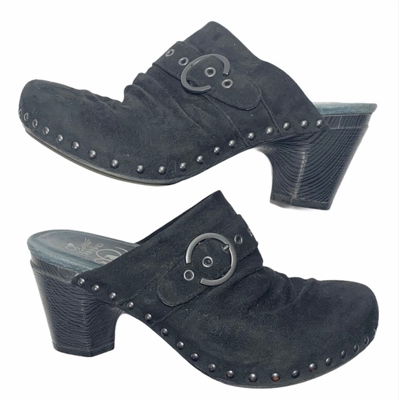 Dansko Nadine Suede Studded Clogs, Size 40 - Picture 7 of 9